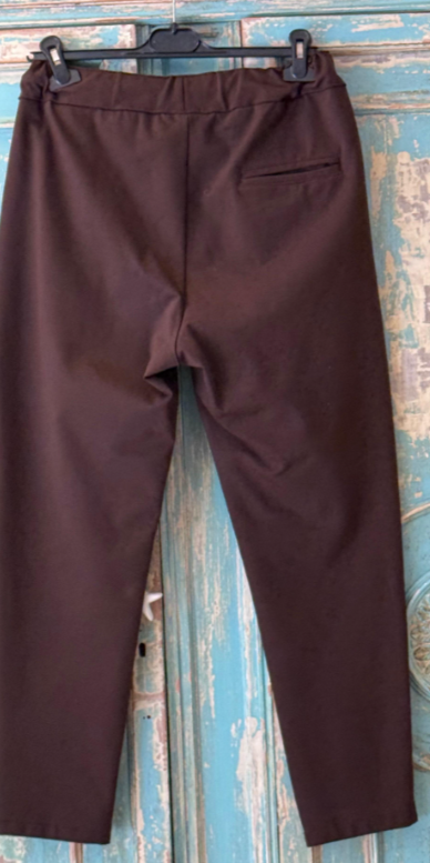 Pantalón Punto Roma Con Bolsillos