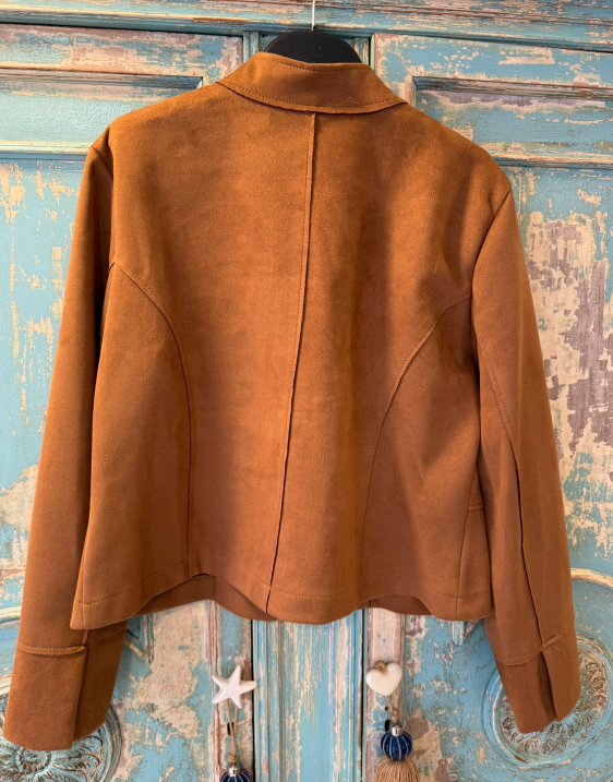 Chaqueta Antelina Estilo Napoleón