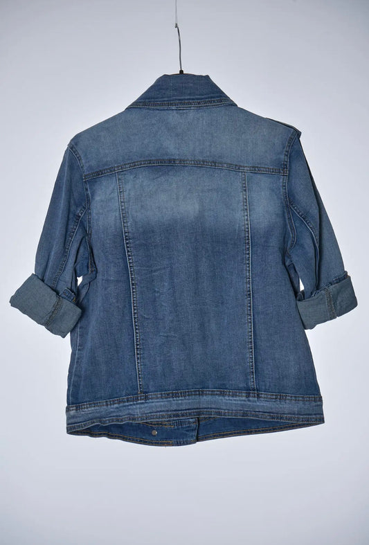 Biker Vaquera Mujer - Cazadora Denim Oversize | Dondola