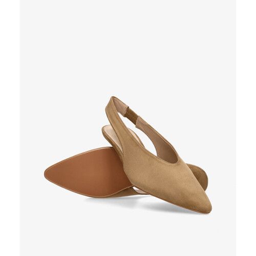 Zapato Salón Destalonado Taupe tacón 4 cm
