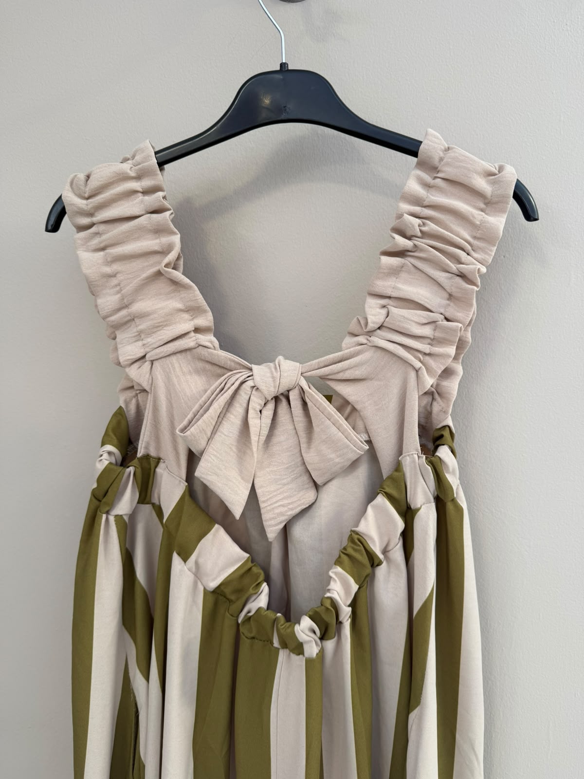 VESTIDO RAYAS TIRANTES VOLANTES