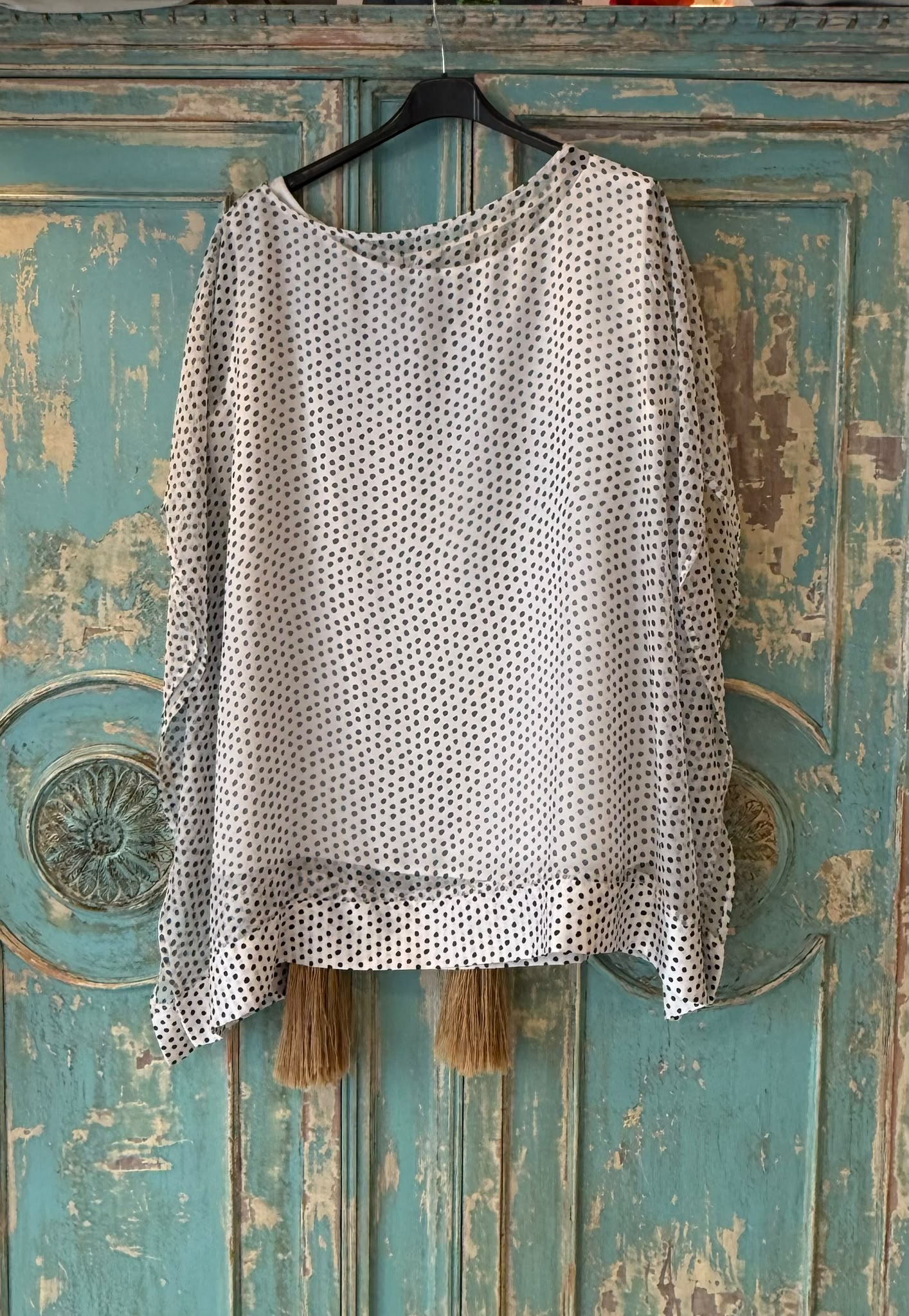 Blusa Doble Capa Lunares