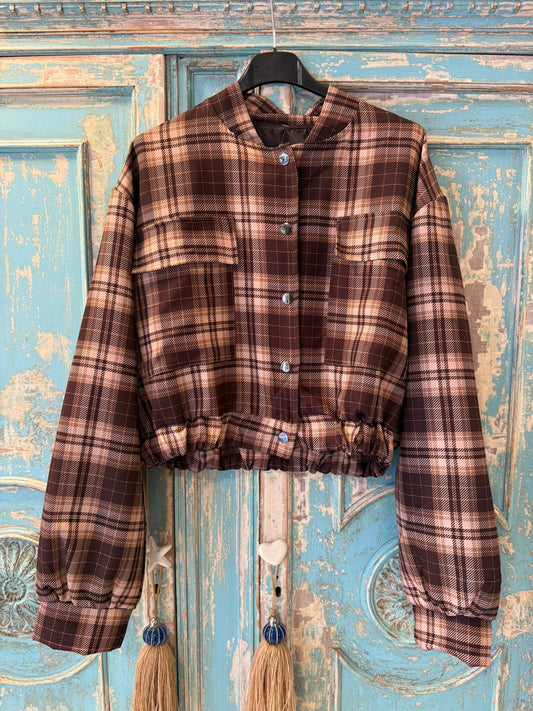 Bomber cuadros Tartán