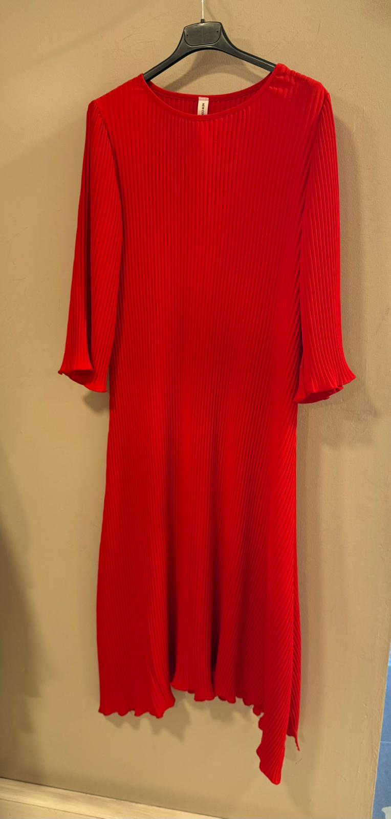 Vestido Plisado Largo