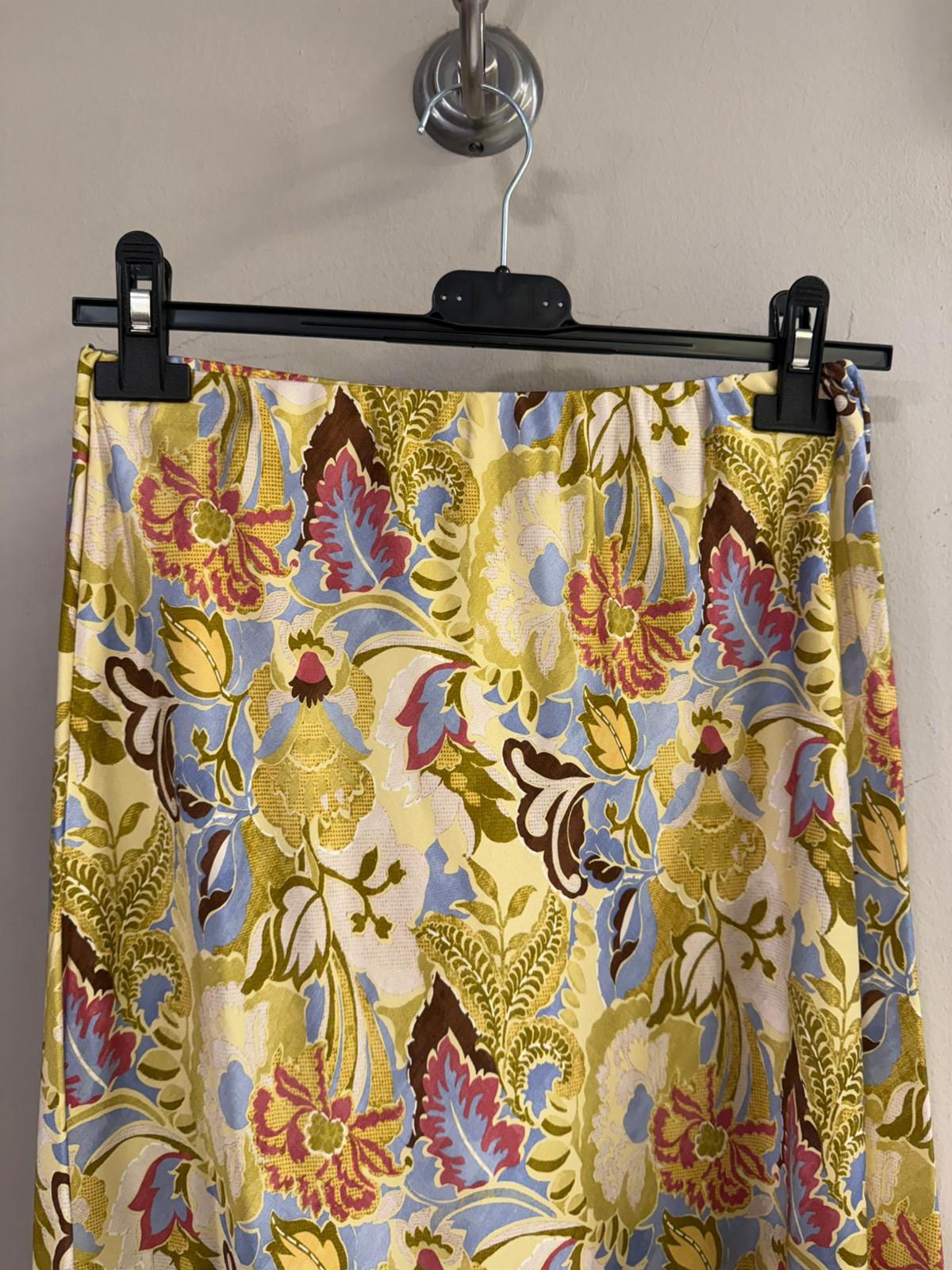 Falda Midi Estampado Barroco