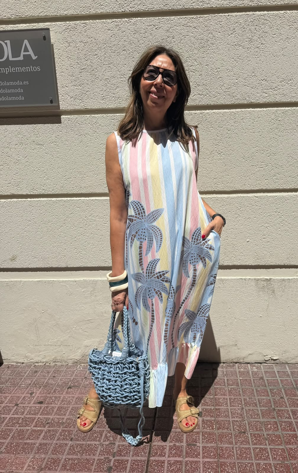 Bolso Nudos Azul Denim