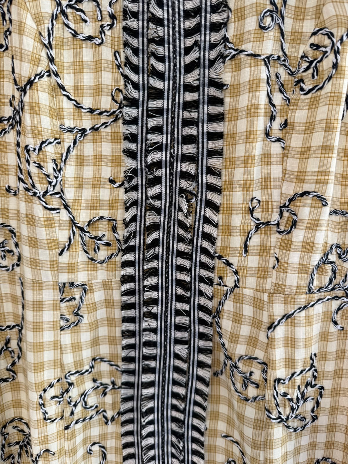 Vestido Falco cenefa frontal