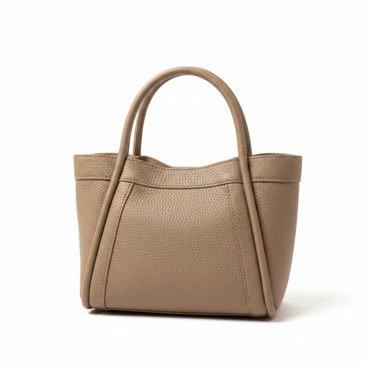Bolso de mano piel sintética granulada