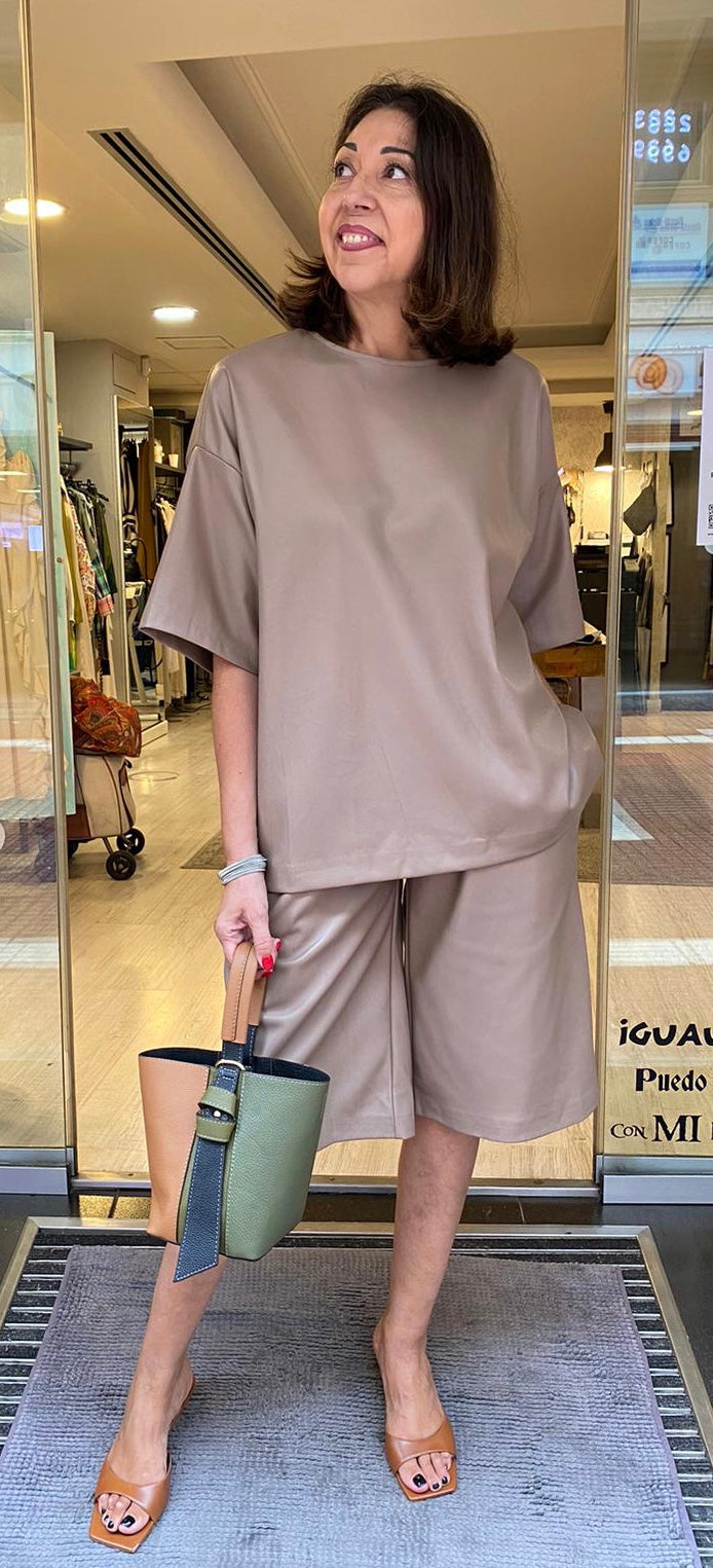 Bermuda polipiel cintura elástica DONDOLA