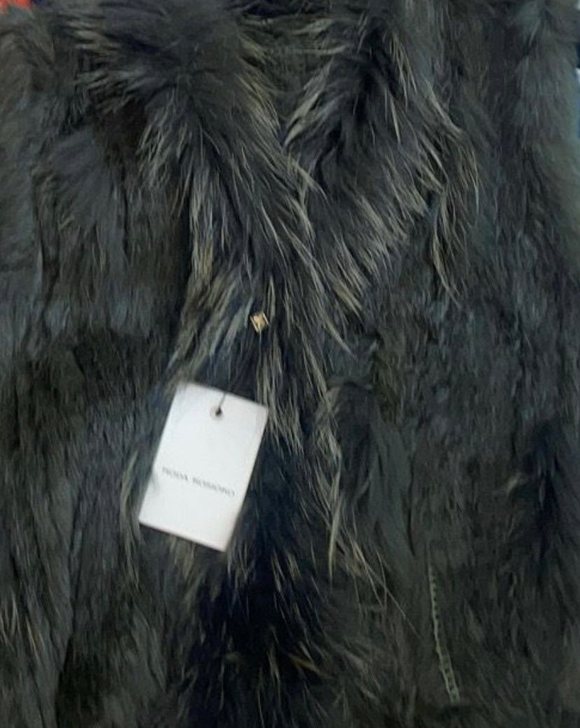 Chaleco pelo natural conejo y zorro DONDOLA