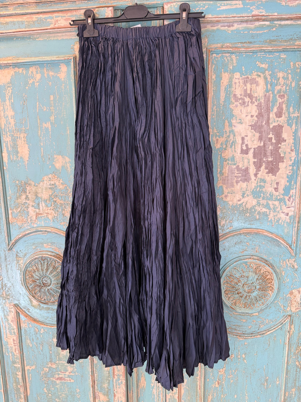 Falda arrugada cintura elástica viscosa DONDOLA