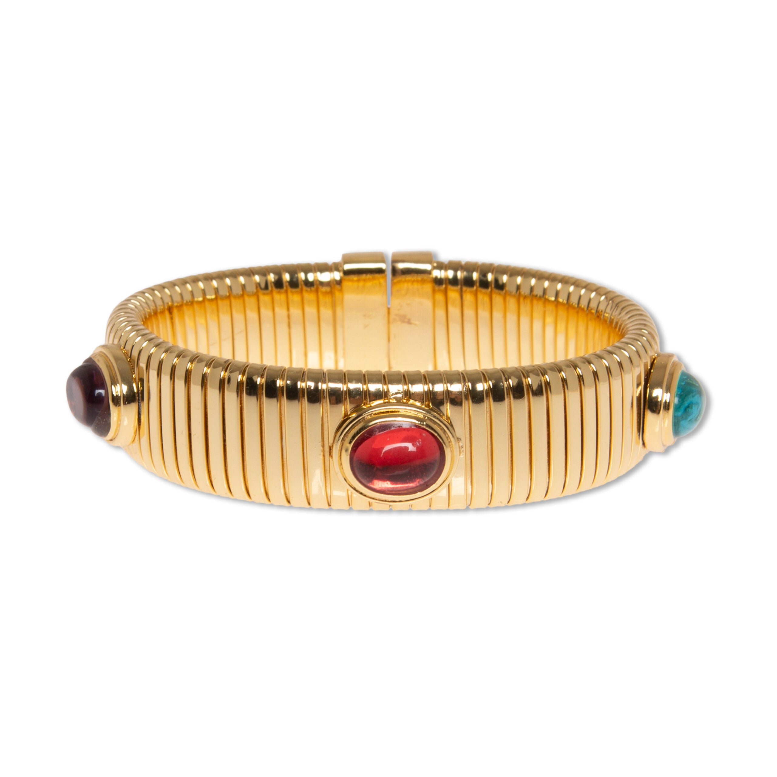 Pulsera estriada piedras colores "Alpes 2" ALIBEY