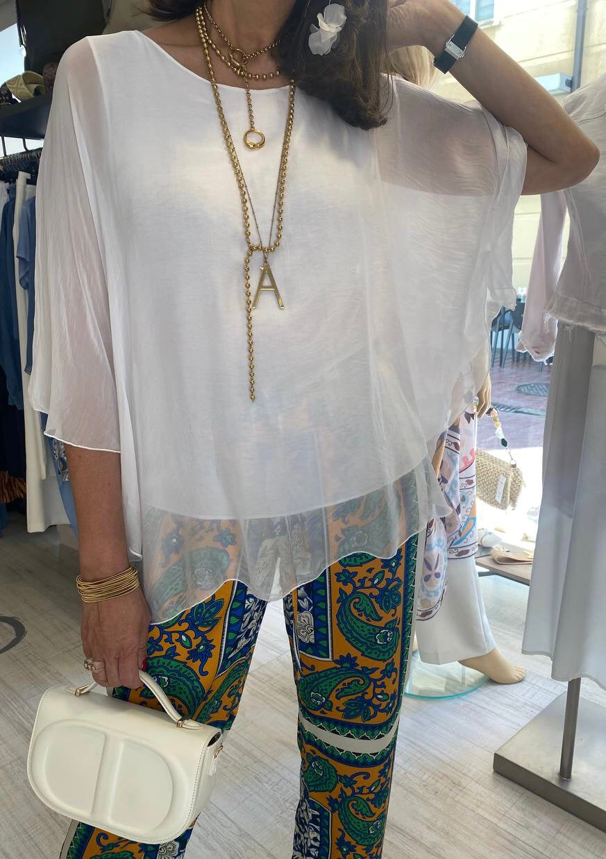 Blusa de seda fluida DONDOLA