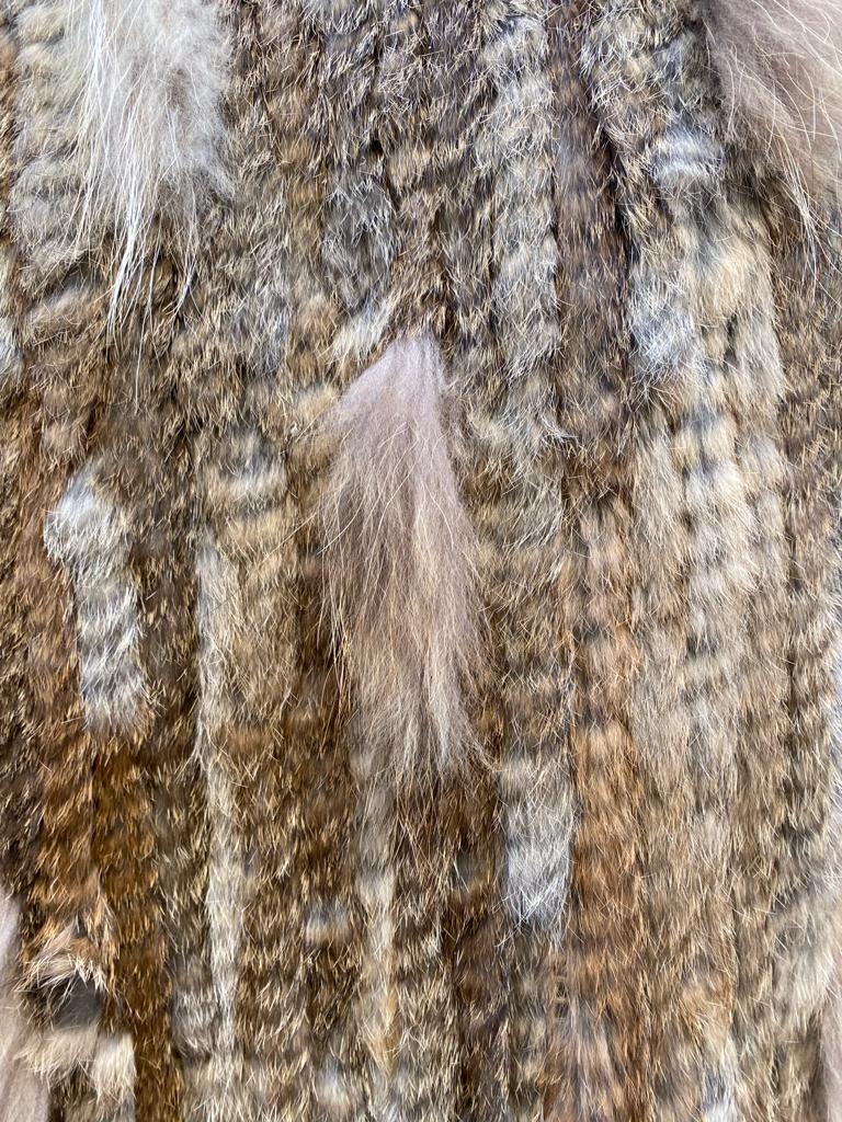 Chaleco pelo natural conejo y zorro DONDOLA