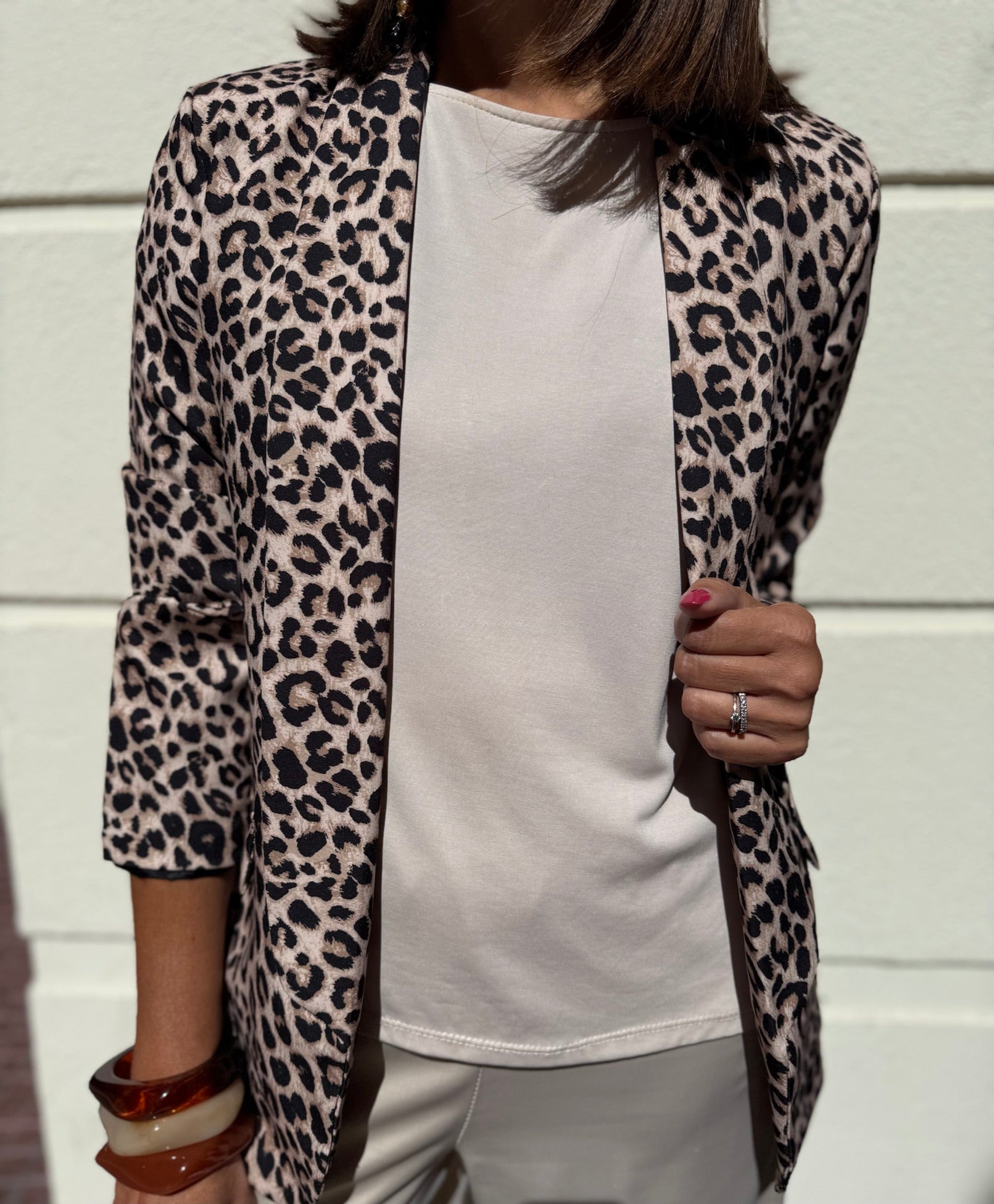Blazer animal print forrada DONDOLA