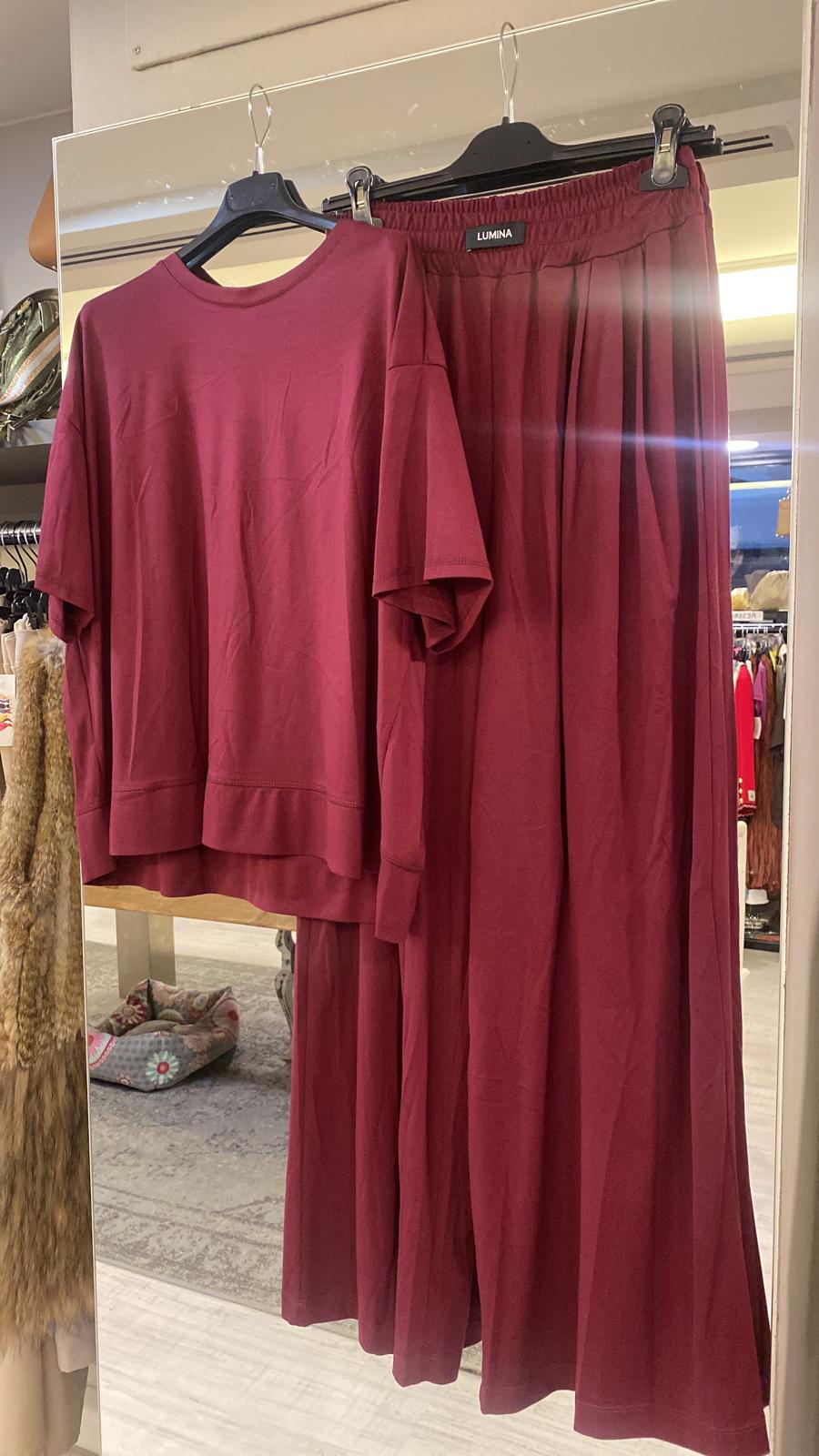 Pantalón punto con pinzas (conjunto) DONDOLA