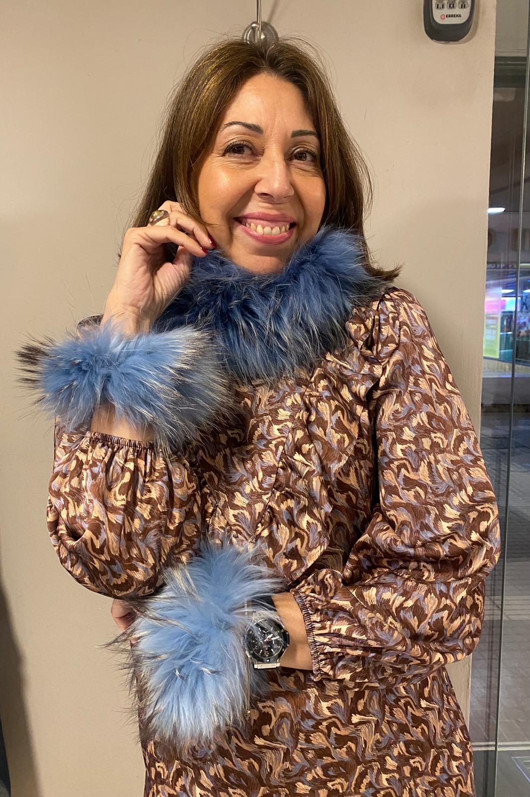 Puños pelo natural zorro DONDOLA