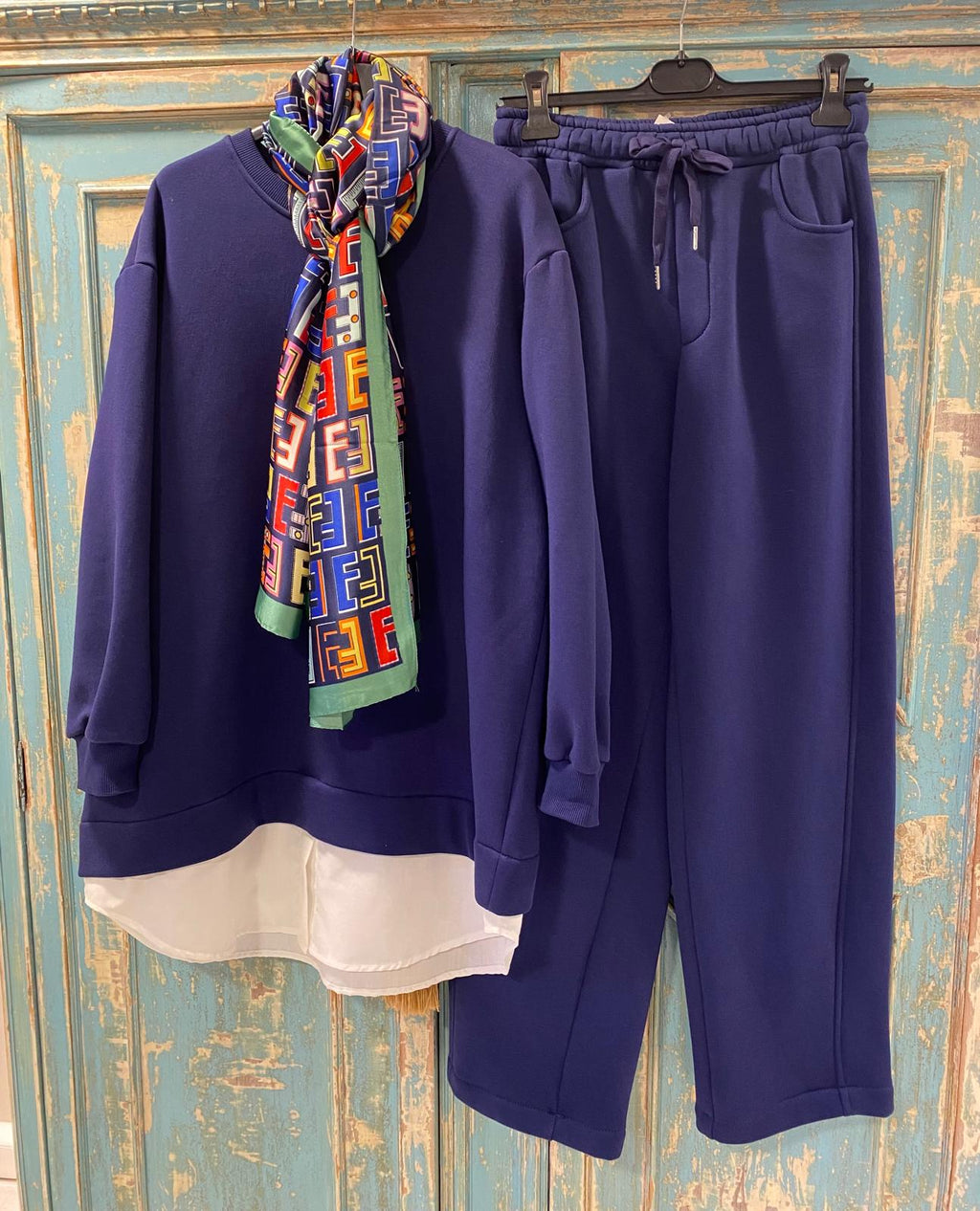 Pantalón punto bolsillos (conjunto sudadera faldón) DONDOLA