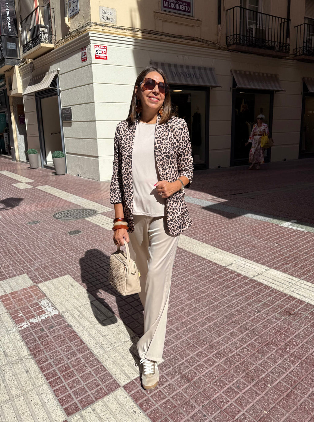 Blazer animal print forrada DONDOLA