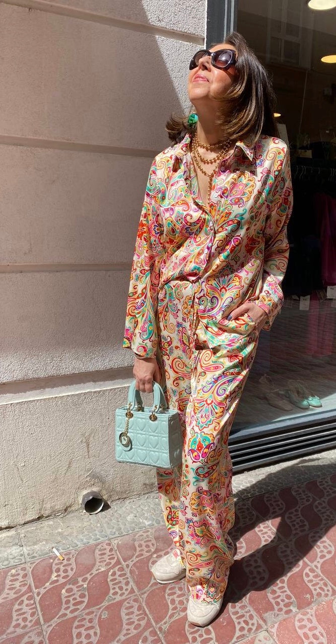 Pantalón estampado multicolor (conjunto pijamero) DONDOLA