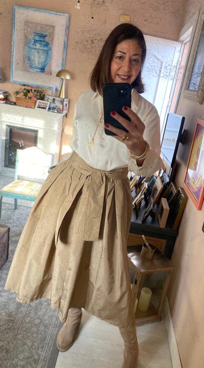 Falda tela gabardina  lazada “Telva” DONDOLA