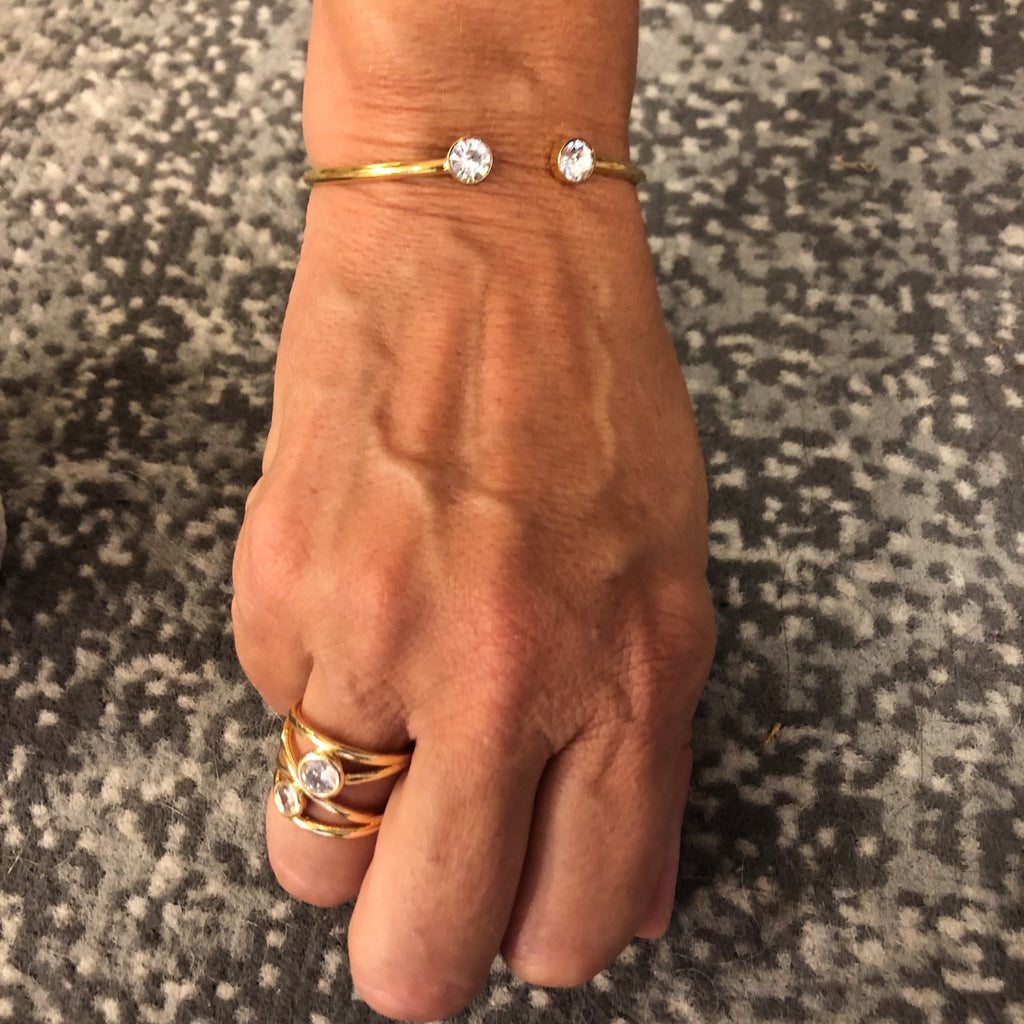 Anillo cristales enlazados “Alibey”