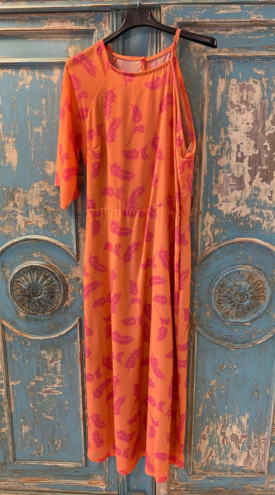 Vestido estampado mangas asimétricas DONDOLA