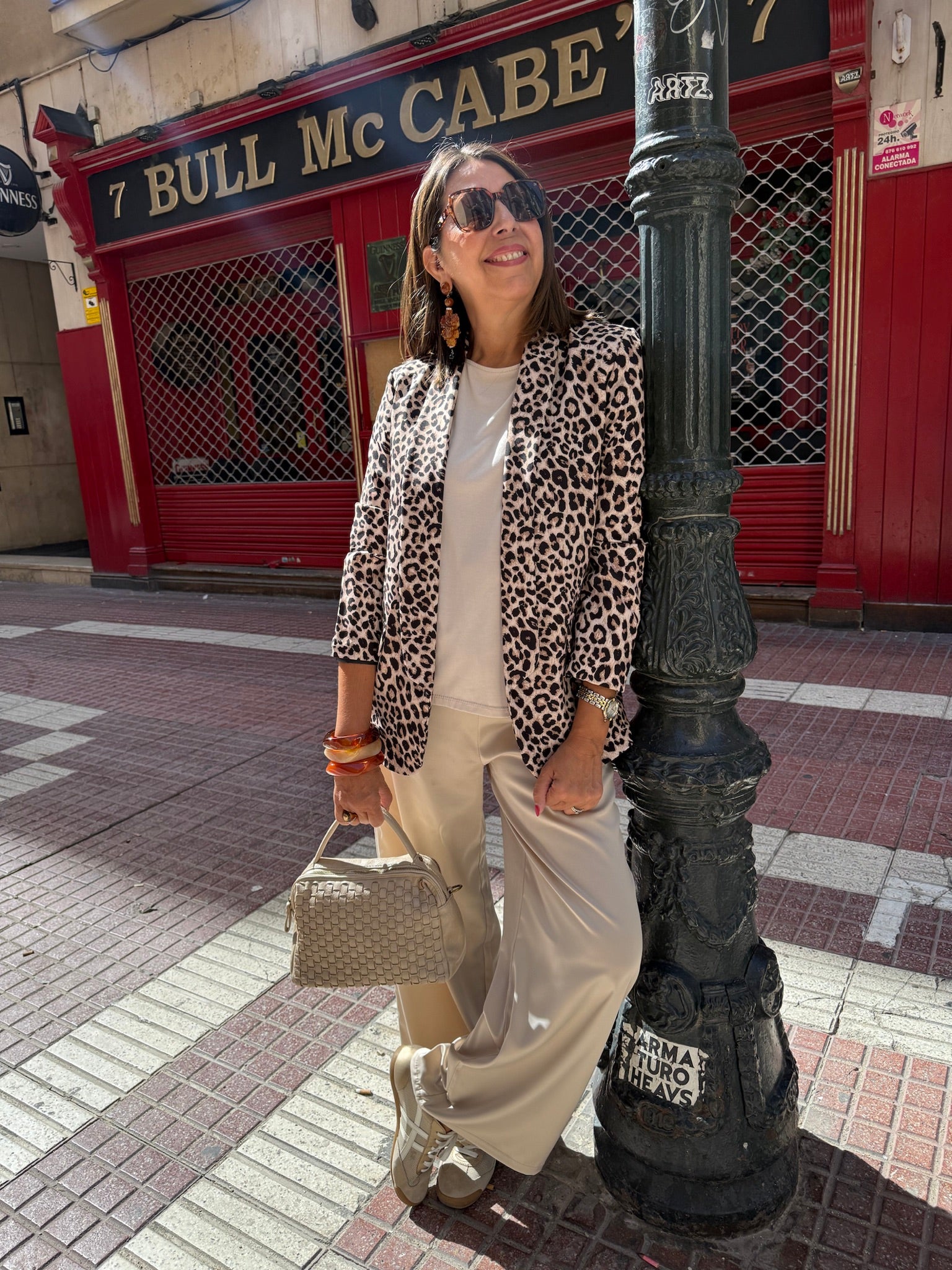 Blazer animal print forrada DONDOLA