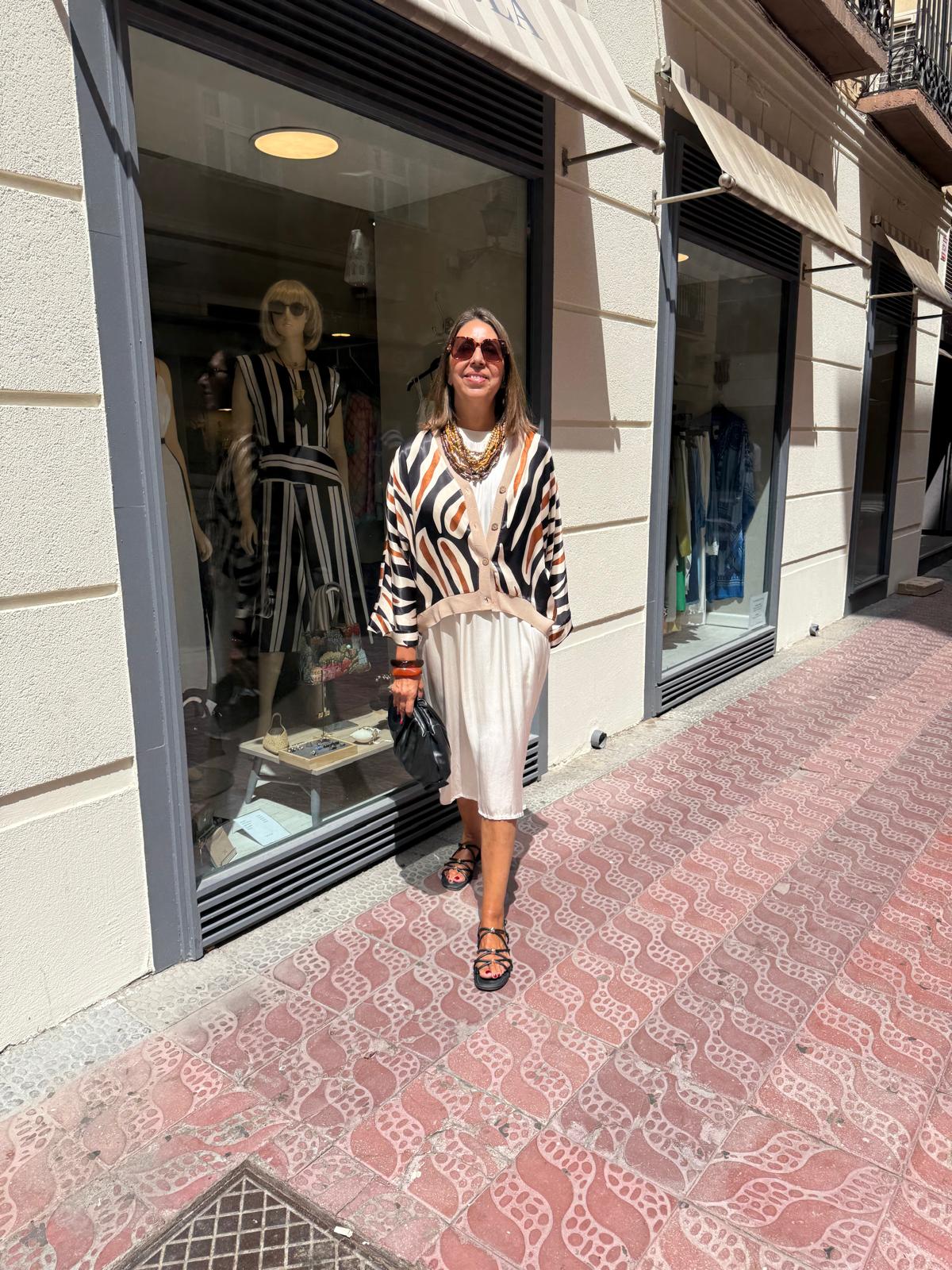 Bomber satinada cebra DONDOLA