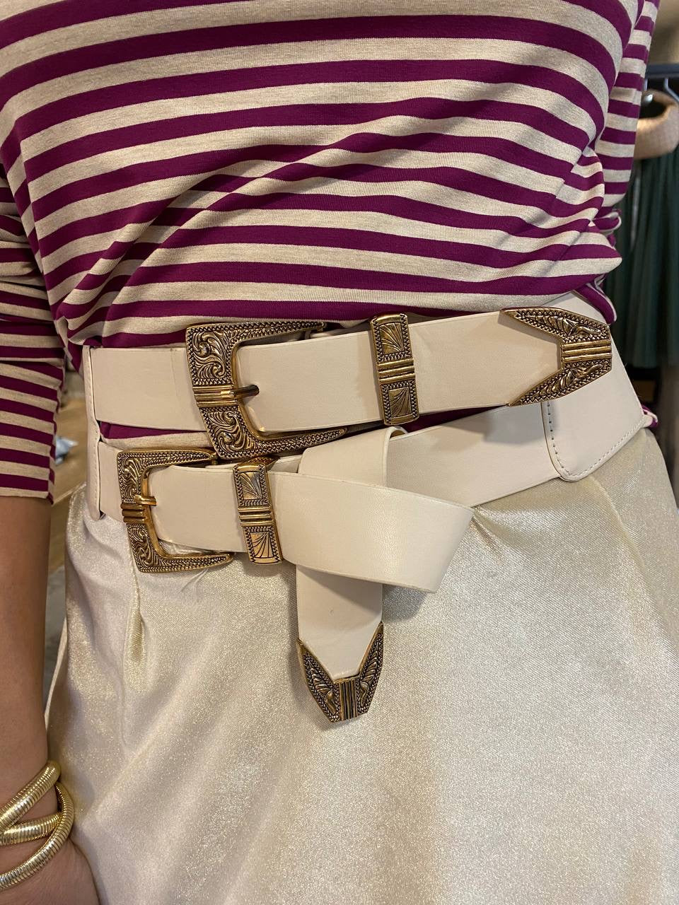 Cinturón doble hebilla elástico DONDOLA