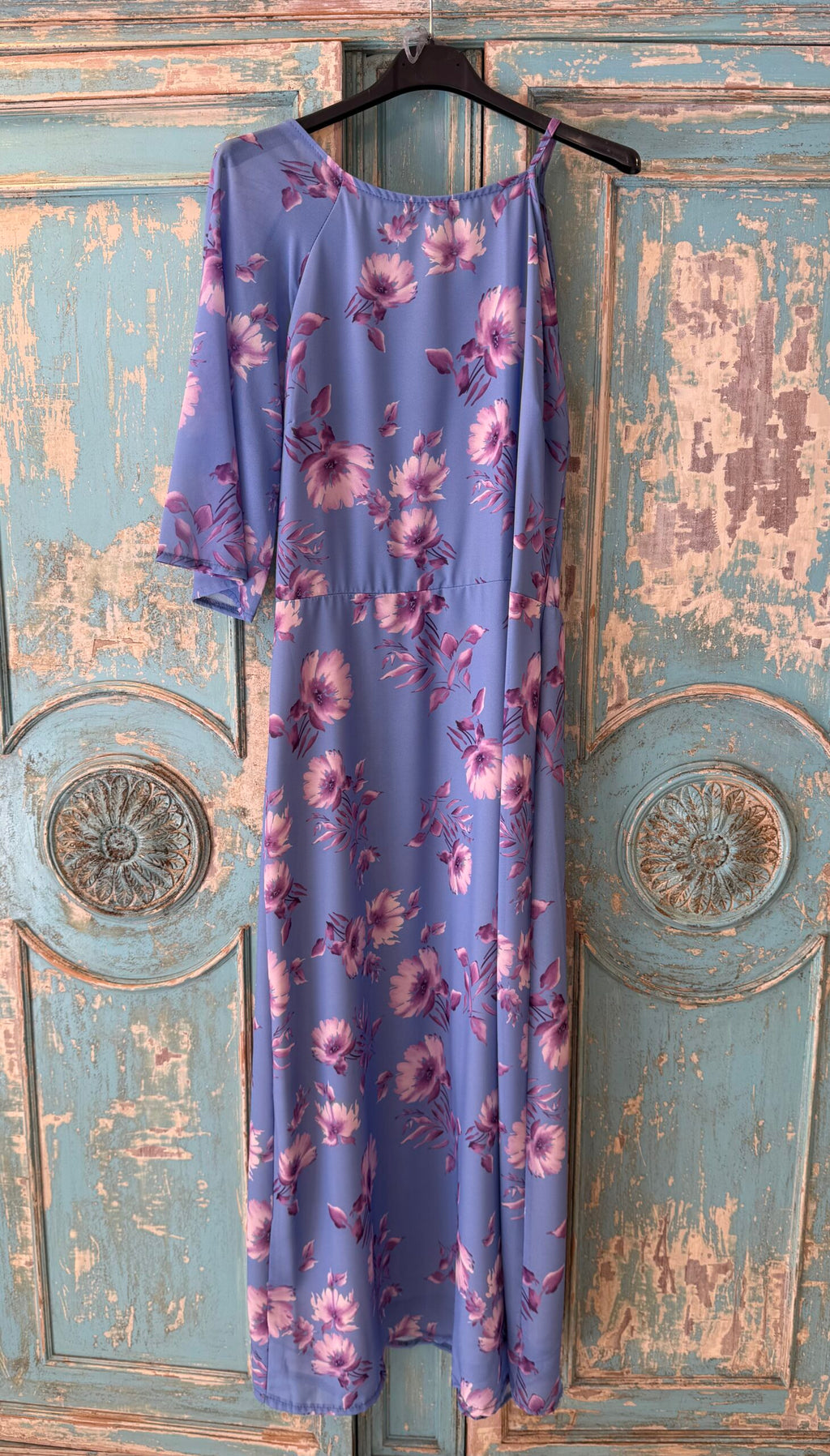 Vestido floral corte bajo pecho DONDOLA