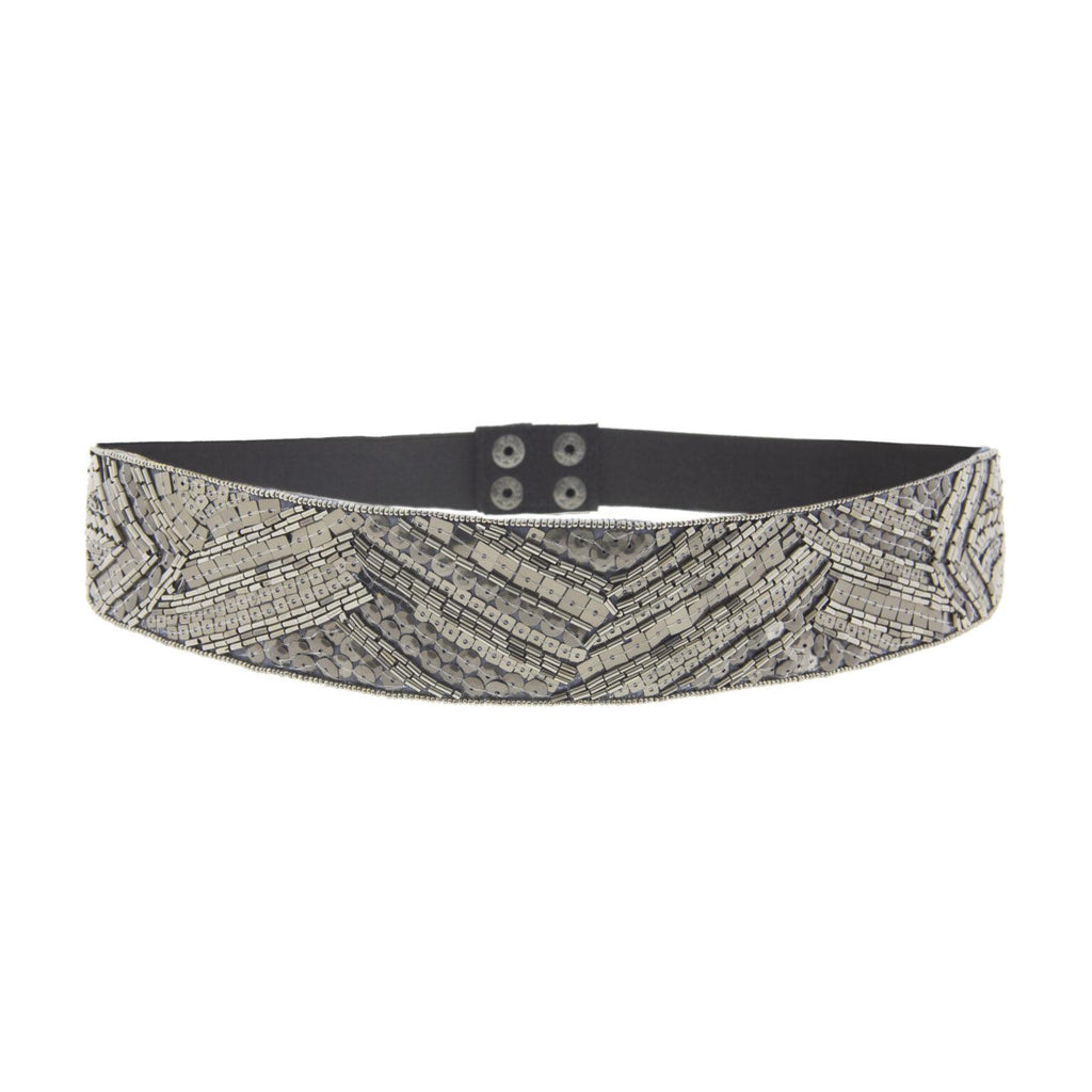 Cinturón elástico motivos de lentejuelas “Alibey”