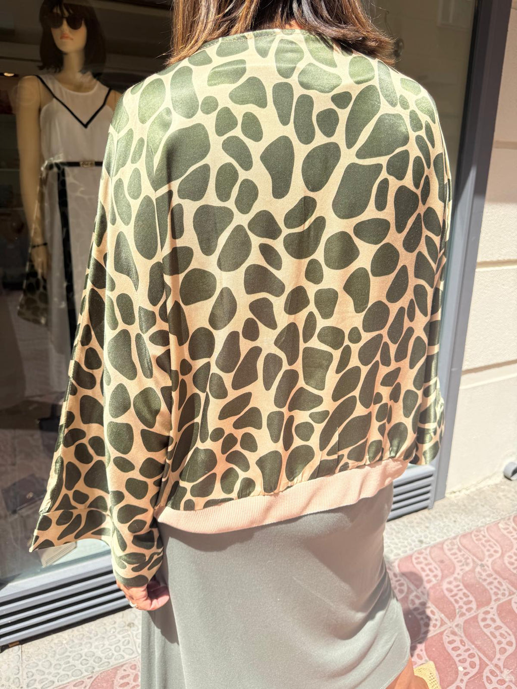 Bomber satinada giraffe  DONDOLA