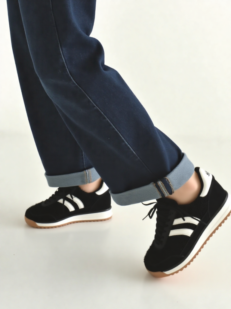 Deportivas Retro Textura Bouclé