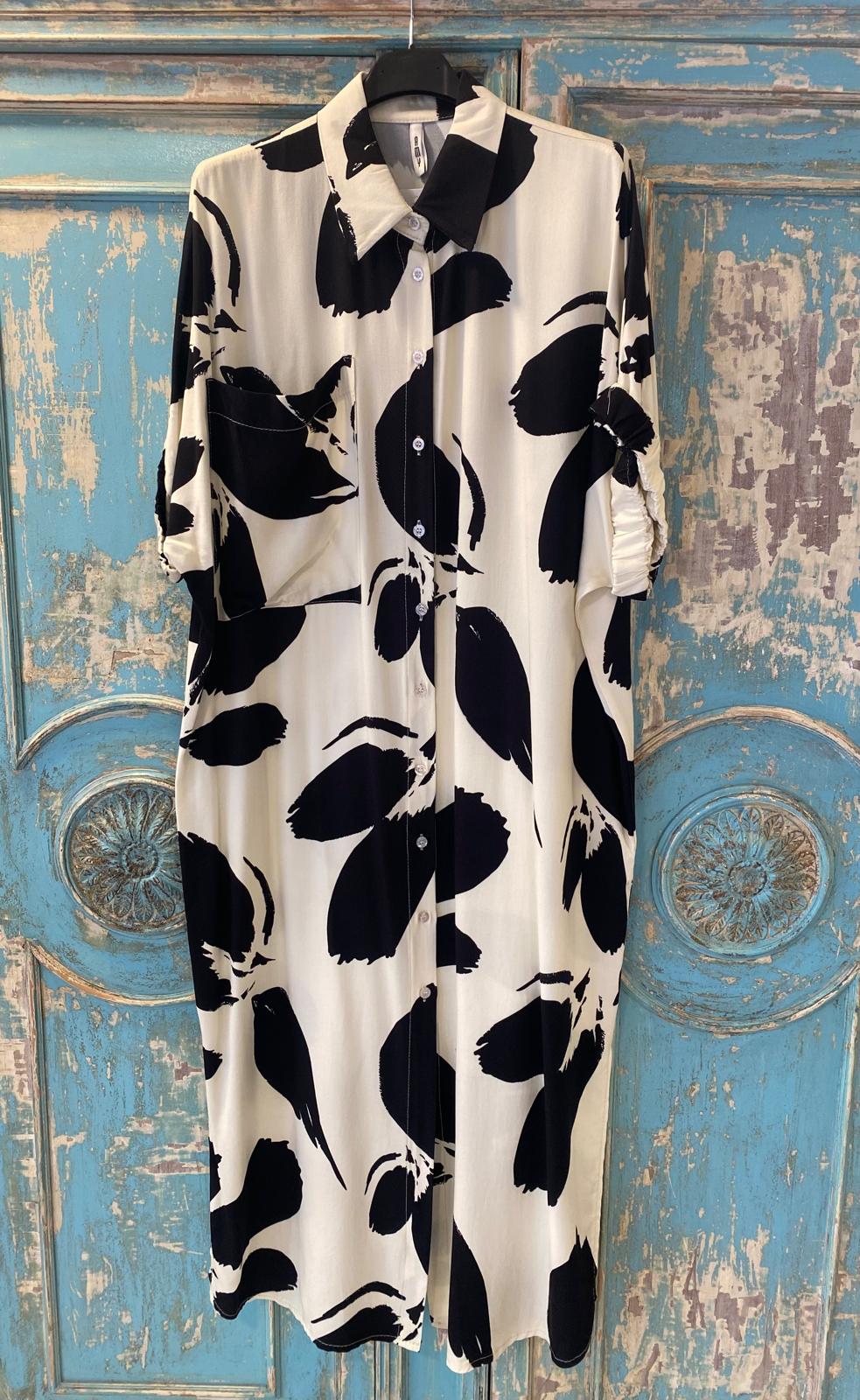 Camisero crudo trazos negros DONDOLA