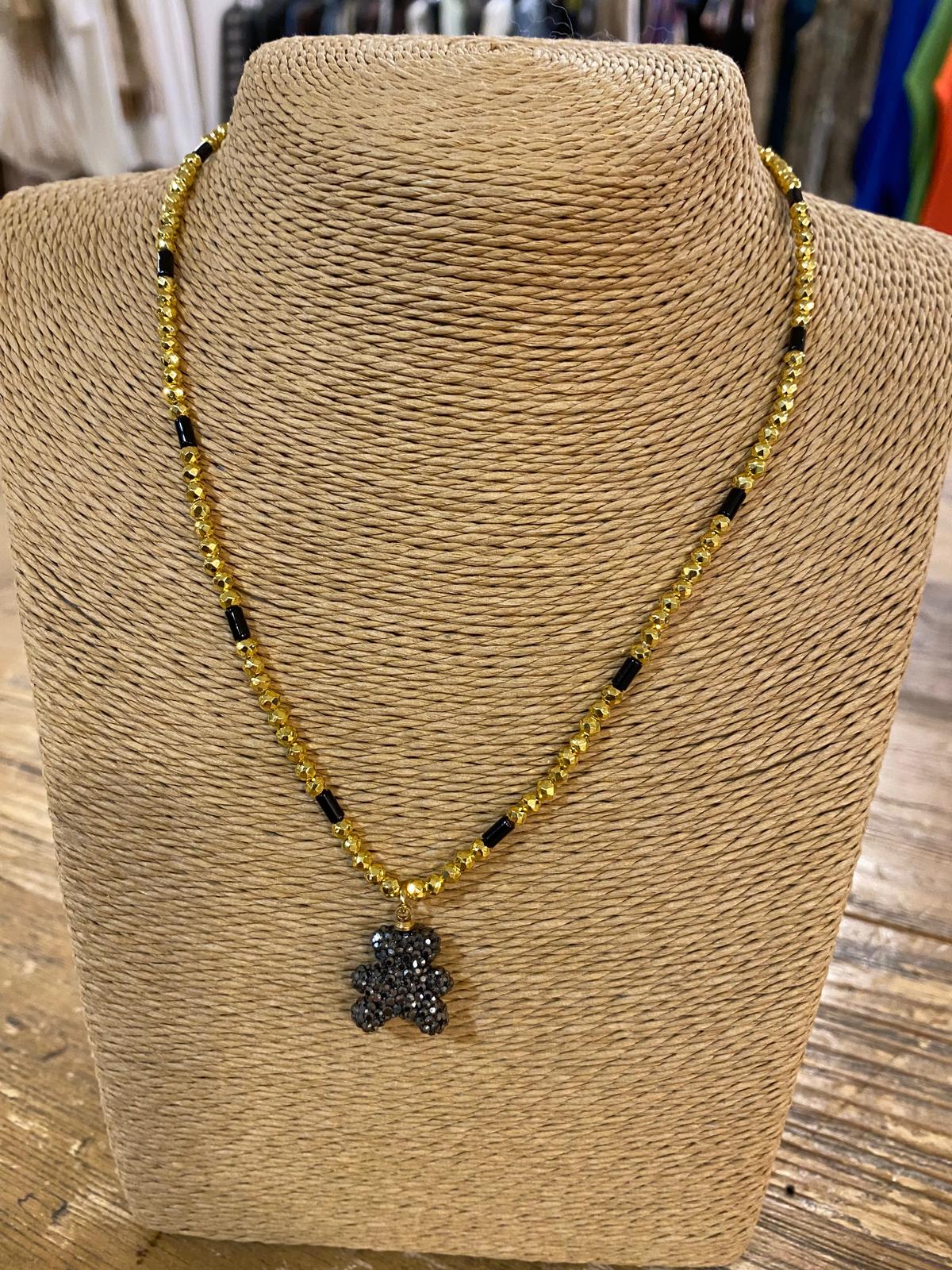 Collar abalorios osito DONDOLA