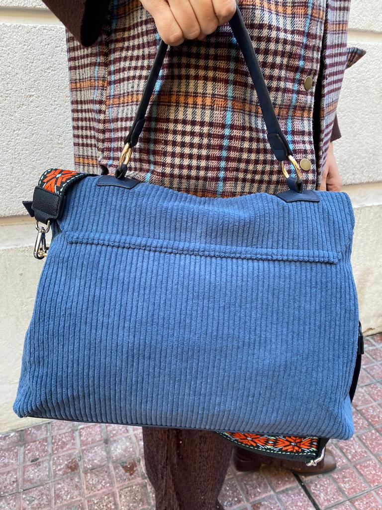 Bolso shopping de pana “Dondola”