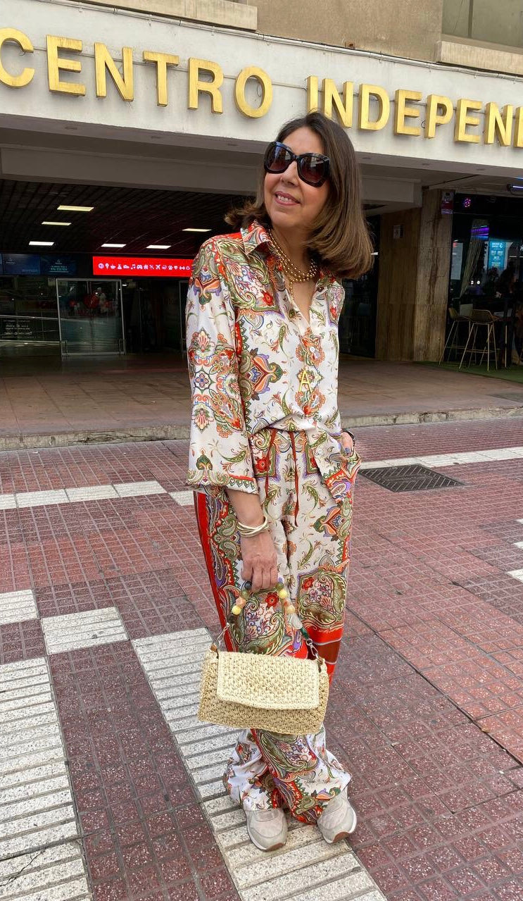 Pantalón estampado coral (conjunto pijamero) DONDOLA