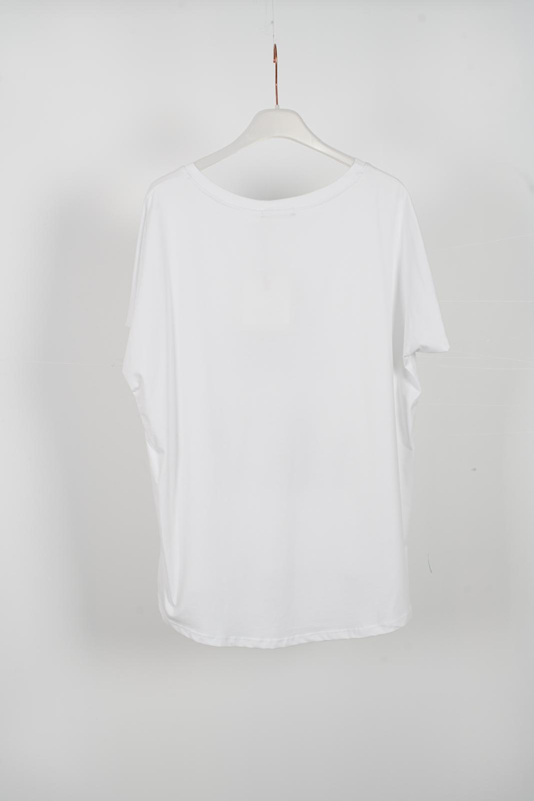 Camiseta algodón fotógrafa detalles dorados DONDOLA