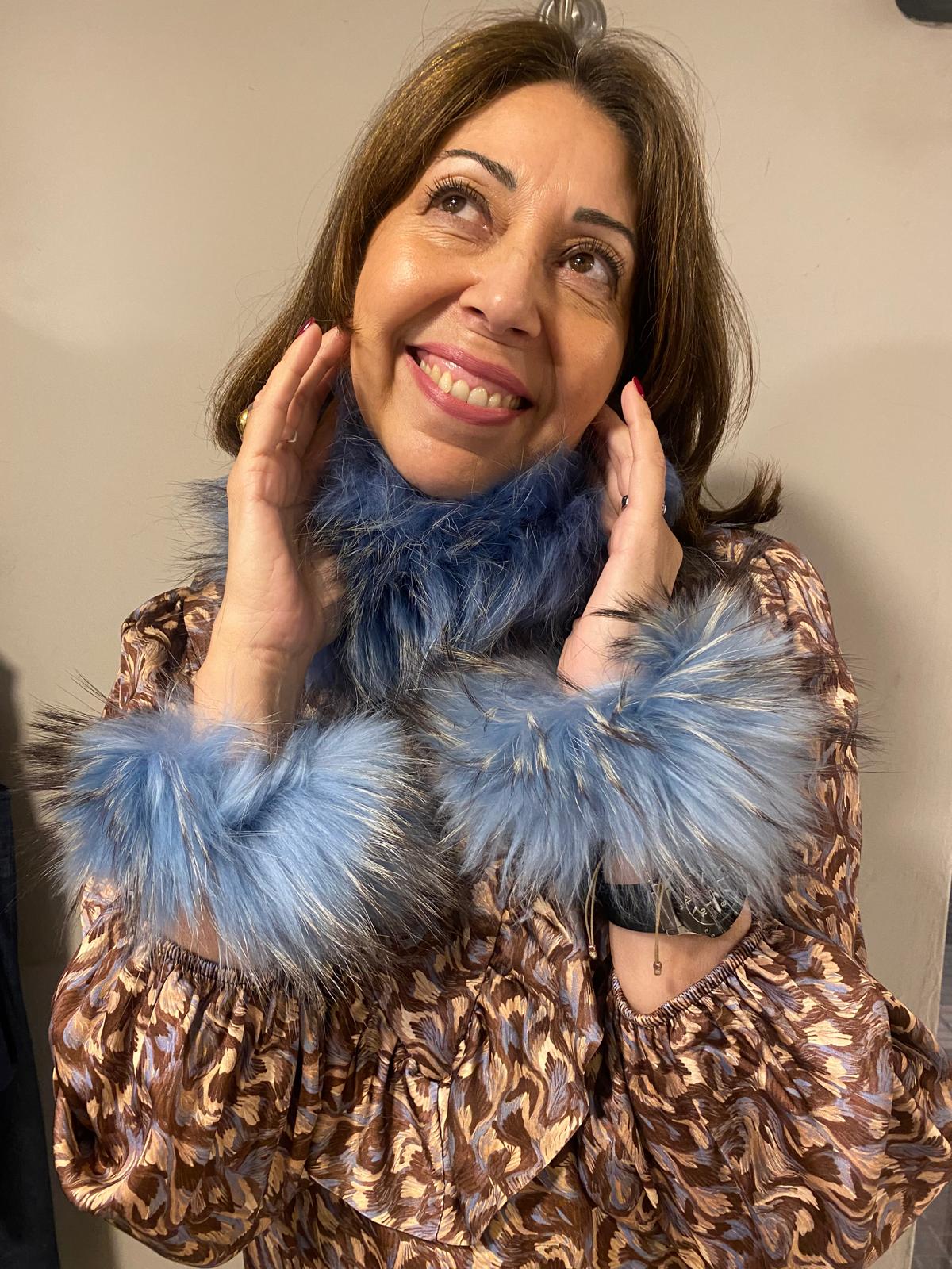 Puños pelo natural zorro DONDOLA