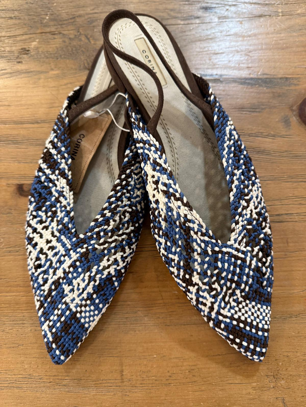 Babucha efecto crochet punta destalonada CORINA