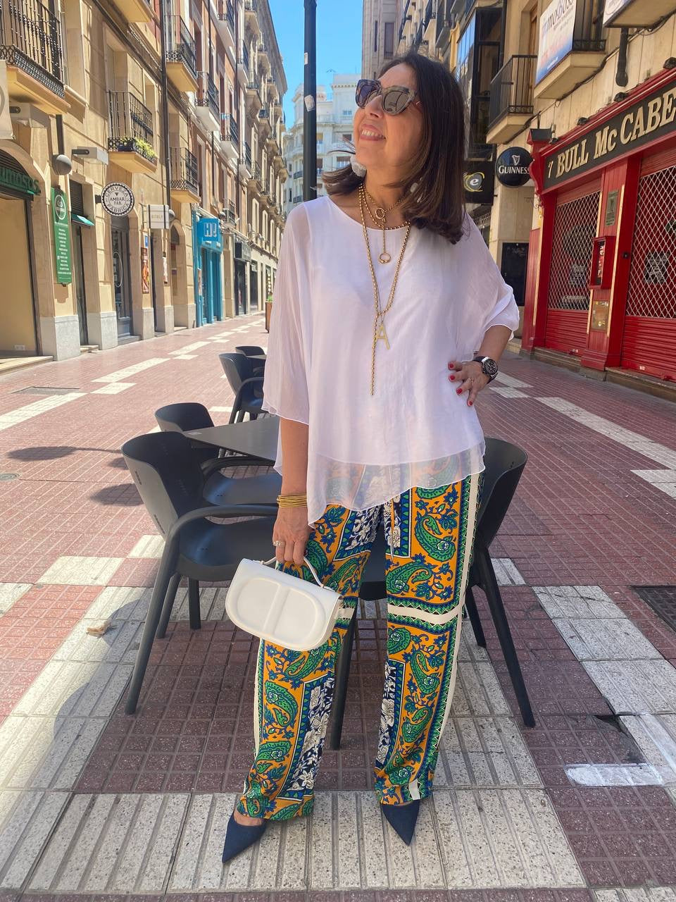 Blusa de seda fluida DONDOLA