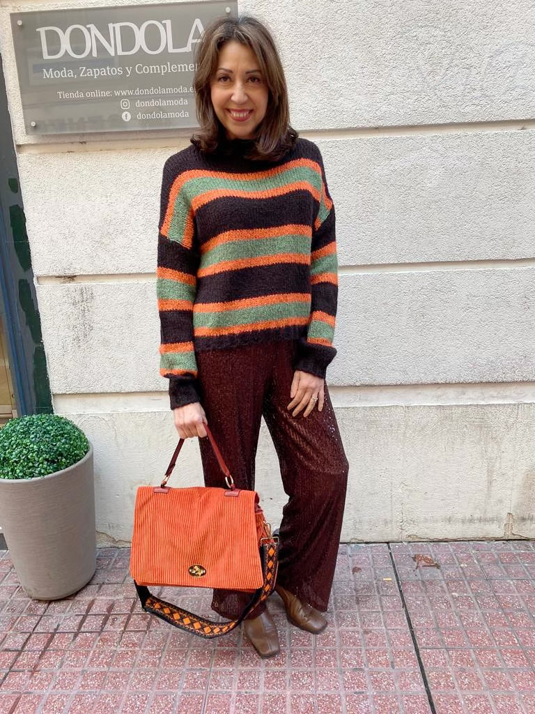 Bolso shopping de pana “Dondola”