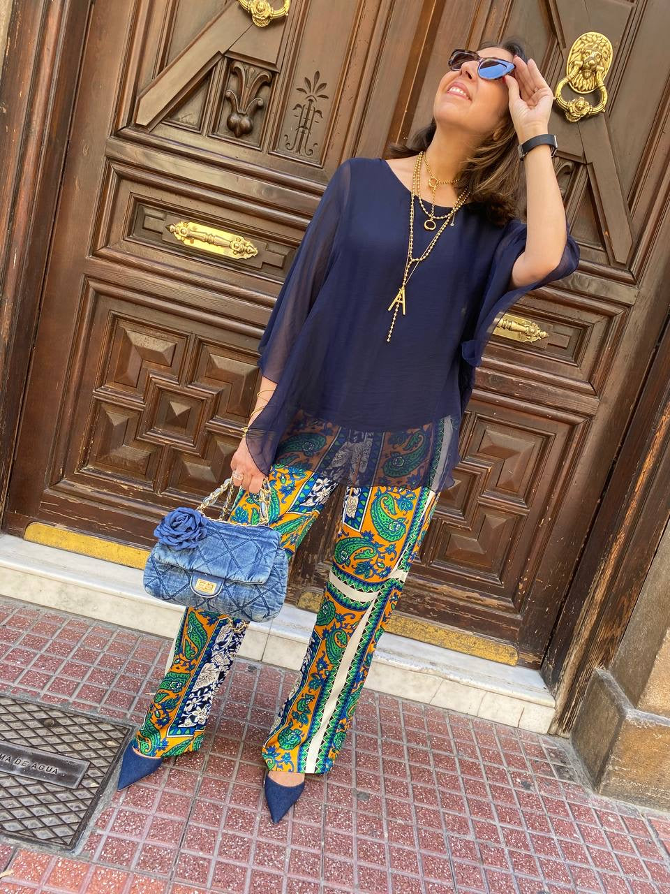 Blusa de seda fluida DONDOLA