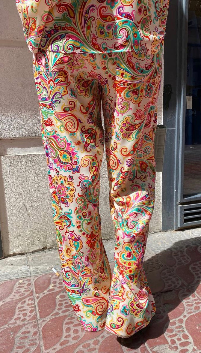 Pantalón estampado multicolor (conjunto pijamero) DONDOLA
