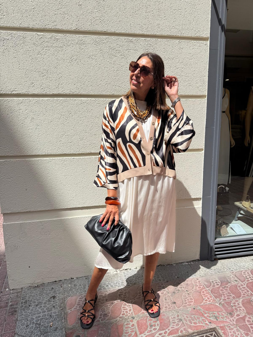 Bomber satinada cebra DONDOLA