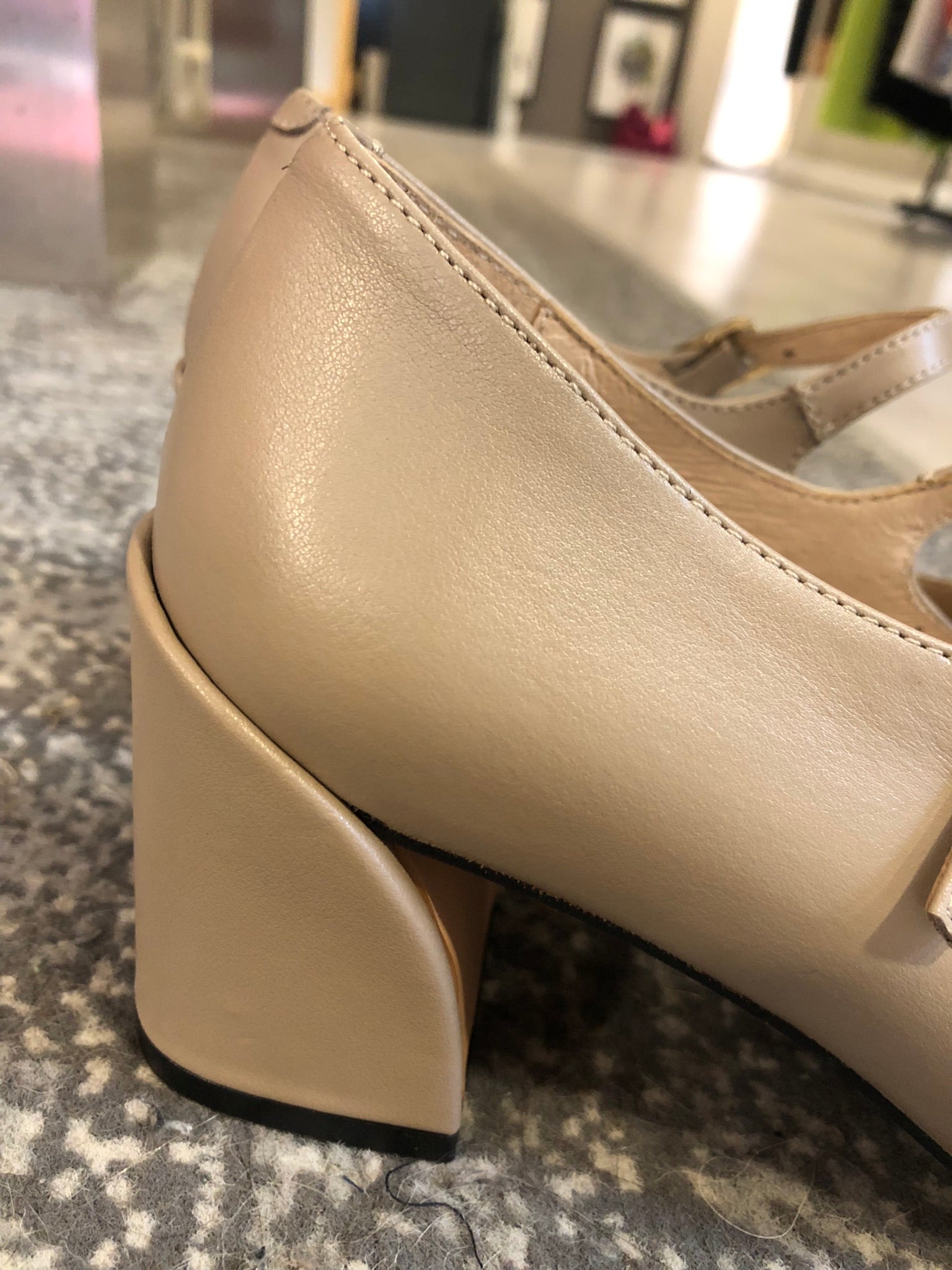 Merceditas(Mary Jane) de piel color visón “HOBBY”