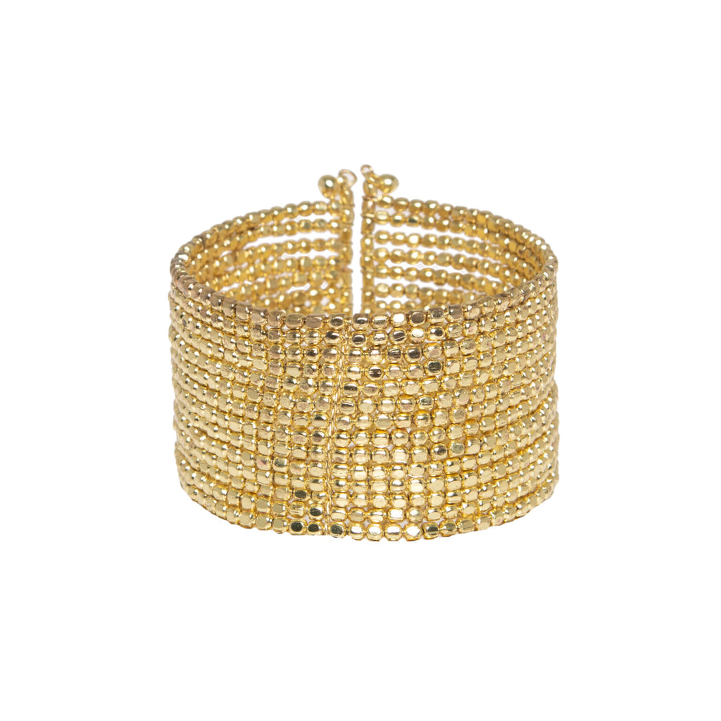 Pulsera envolvente piezas metálicas “Alibey”