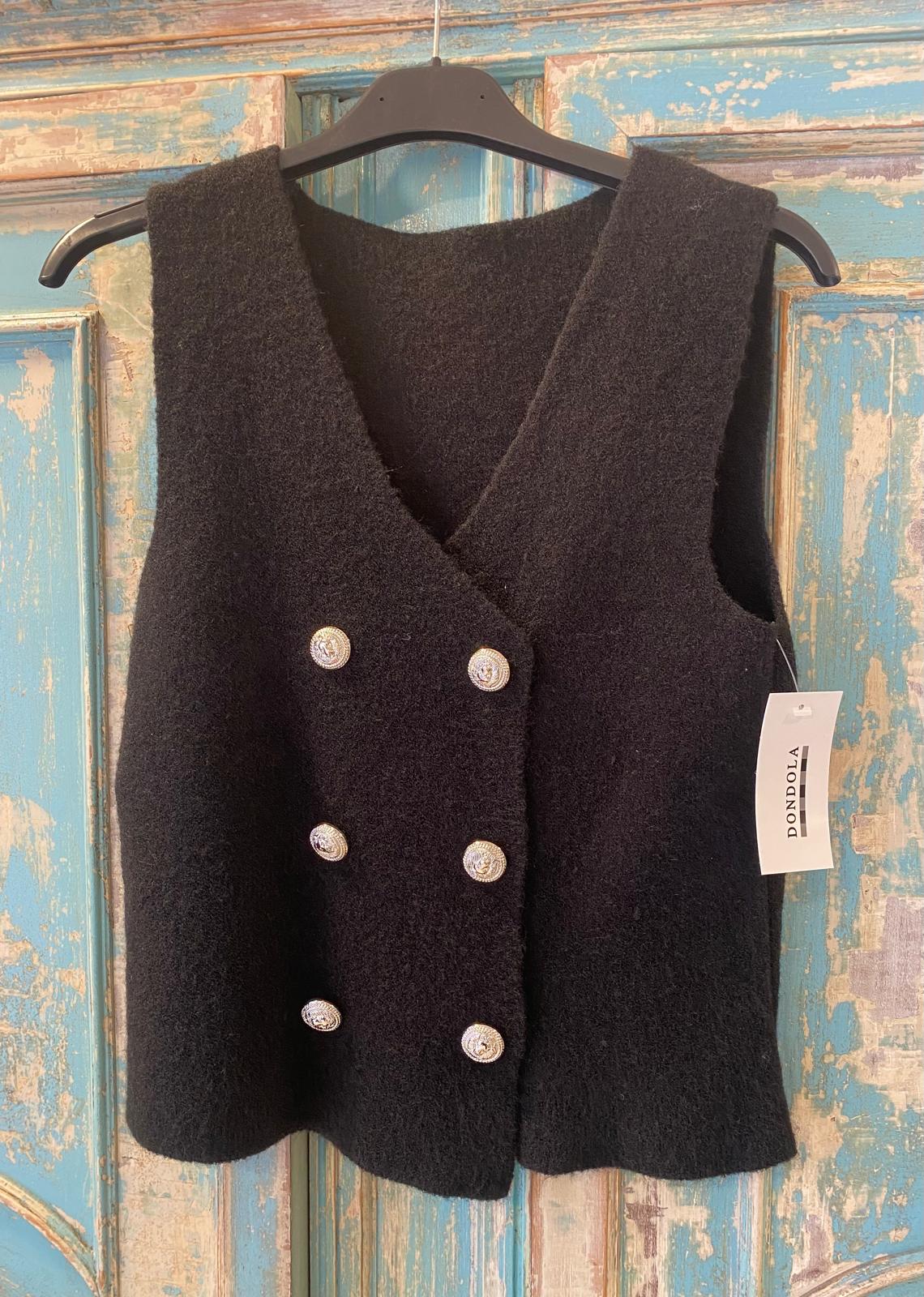 Chaleco corto punto doble botonadura DONDOLA