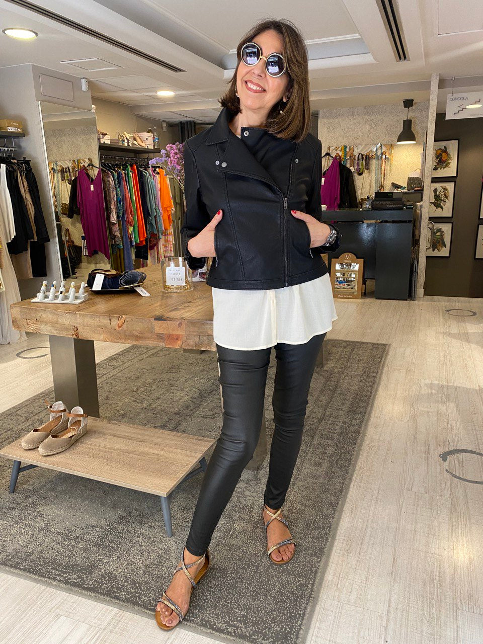 Pantalón negro encerado “Soyaconcept”